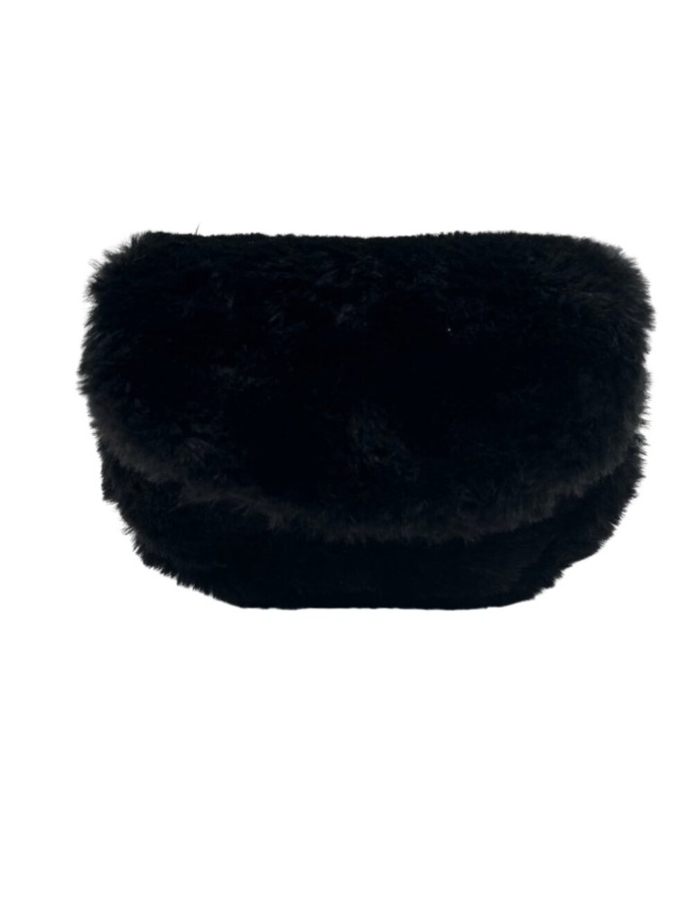 Like Dreams Black Furry Bag